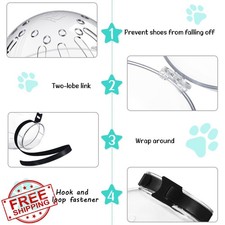 Cat Muzzle Grooming Adjustable Hood Breathable Anti Bite Paw Covers Medium