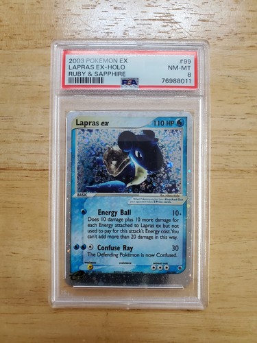 Lapras ex graded PSA 8 for sale on eBay