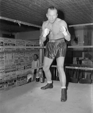 Tony Zale Boxer Of The Usa 1940S Old Boxing Photo