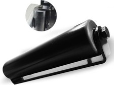 Single Slide Gate Guide Roller with C Post Welded Bracket, Hard Nylon Sliding Ro