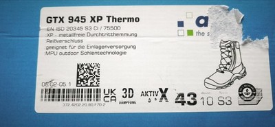 Atlas GTX 945 XP Thermo S3 Sicherheitsschuhe EN ISO 20345 GORE-TEX Gr. 43