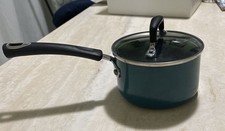 Tramontina CO419 20cm Saucepan With Tempered Glass Lid 2QT Nonstick Blue