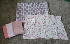 Baby car seat canopy/covers and receiving blankets bundle