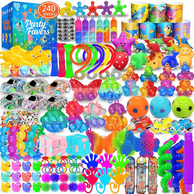 Party Favors for Kids 8-12 4-8, 240 Pack Fidget Toys for Adults, Christmas Stock