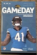 Jaguars Gameday Program Josh Hines-Allen Cover & Souvenir Ticket 9/21/2025 Rare