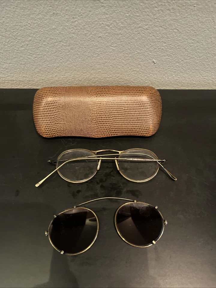 vintage Oliver Peoples M-4 44 Detachable Sunglasses Rare - Image 3 of 4