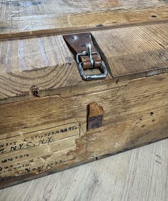 WW2 German K98 Ammunition Wooden Crate VETERAN MAILED HOME Box w