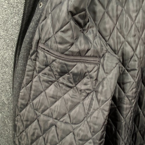 Lauren Ralph Lauren Mens Size 42R Full Zip Trench Jacket Black Quilted Lined - Picture 7 of 18