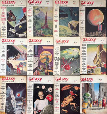 Galaxy Science Fiction 49-60 UK Digest Asimov Simak Sheckley