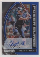 2020 Panini Prizm Draft Picks Power Surge Blue 18/60 Austin Hendrick Auto 0st9