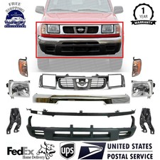 Front Bumper Chrome Kit For 1998-2000 Nissan Frontier