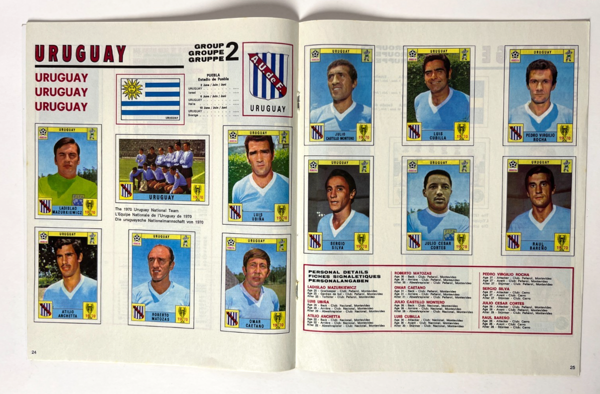 ALBUM FIFA World Cup MEXICO 1970 PANINI MAGAZINE Complete Reprint