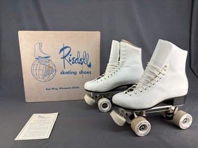 VTG Riedell White Roller Skates 220W Womens Size 7 in Original Box (421)