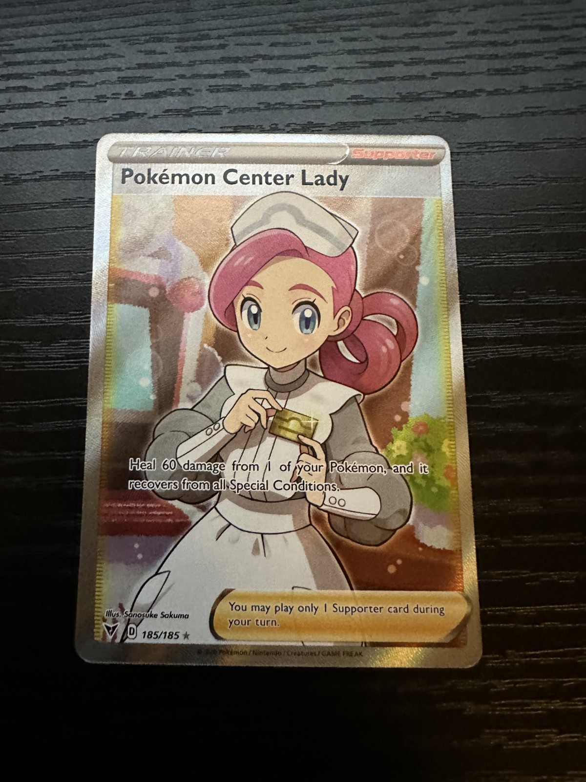 Pokemon Center Lady 2020 Sword & Shield: Vivid Voltage #185/185