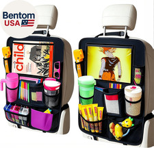 Car Organizer Kick Mats Back Seat Protector, Car Back Seat Organizer with Tablet