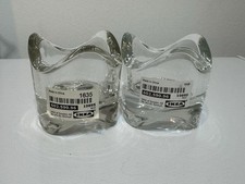 IKEA Vasnas Glass Candle Holder Clear Tealight Wedding Decoration x2