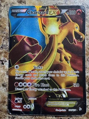 Charizard EX (100 Full Art) 100/106 Flashfire Holo DMG. PSA 1 Contender
