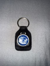 Vintage Subaru Keychain Subaru Key Fob Black Leather Key Chain