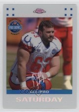2007 Topps Chrome All-Pro White Refractor /869 Jeff Saturday #TC100 0q3