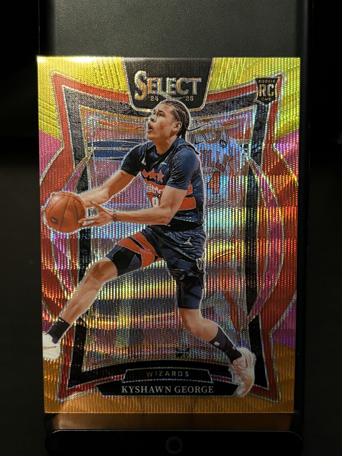 Kyshawn George 2024-25 Panini Select Concourse Multi-Wave Prizm RC 2/20 #80