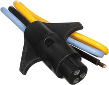 attwood 7647-7 Heavy-Duty Trolling Motor Connector, Male Plug, 10 AWG, 3-Wire