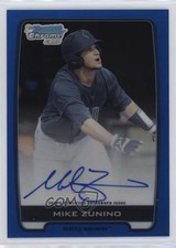 2012 Bowman Draft Chrome Picks Blue Refractor /150 Mike Zunino #BCA-MZ Auto 3p9