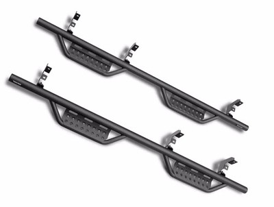 N-Fab Text Blk RS Nerf Step Fit 09-15.5 Ram 1500, 10-18 2500/3500/4500/5500 Crew