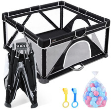 ANGELBLISS Baby Playpen Indoor  Outdoor Kids Activity Center, 50"X50"