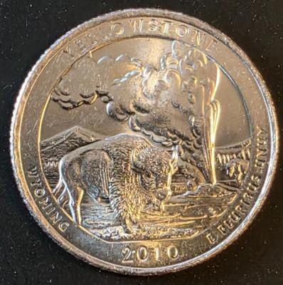 2010-D Yellowstone National Park Quarter AU+