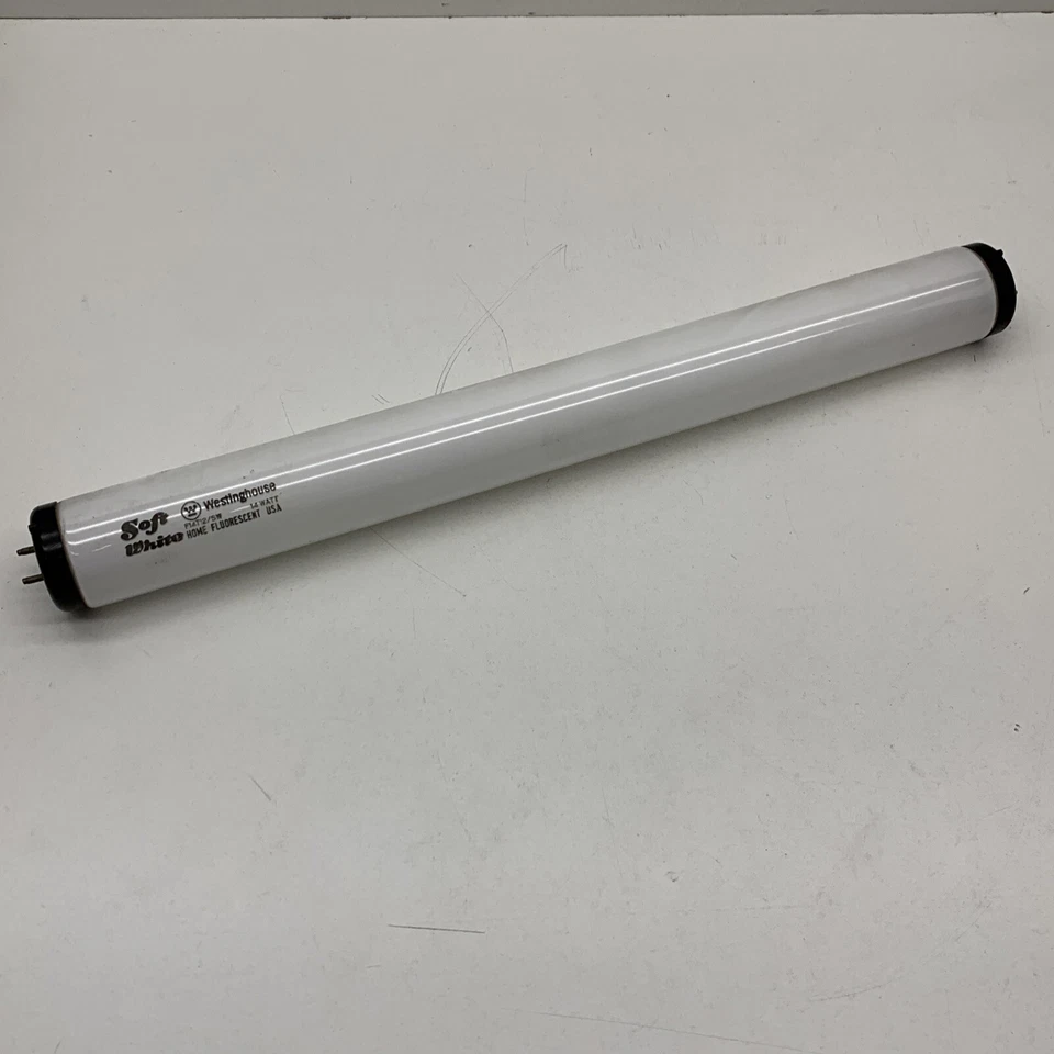 Westinghouse F14T12/SW Soft White Home Fluorescent Lamp Light Bulb 14W Black Cap - Image 3 of 4