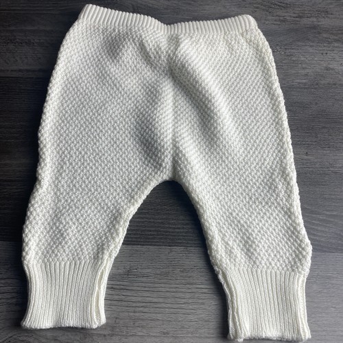 Modern Moments 3-6mo By Gerber White Knitted Pants 12-16lbs 24-26in - Picture 6 of 6