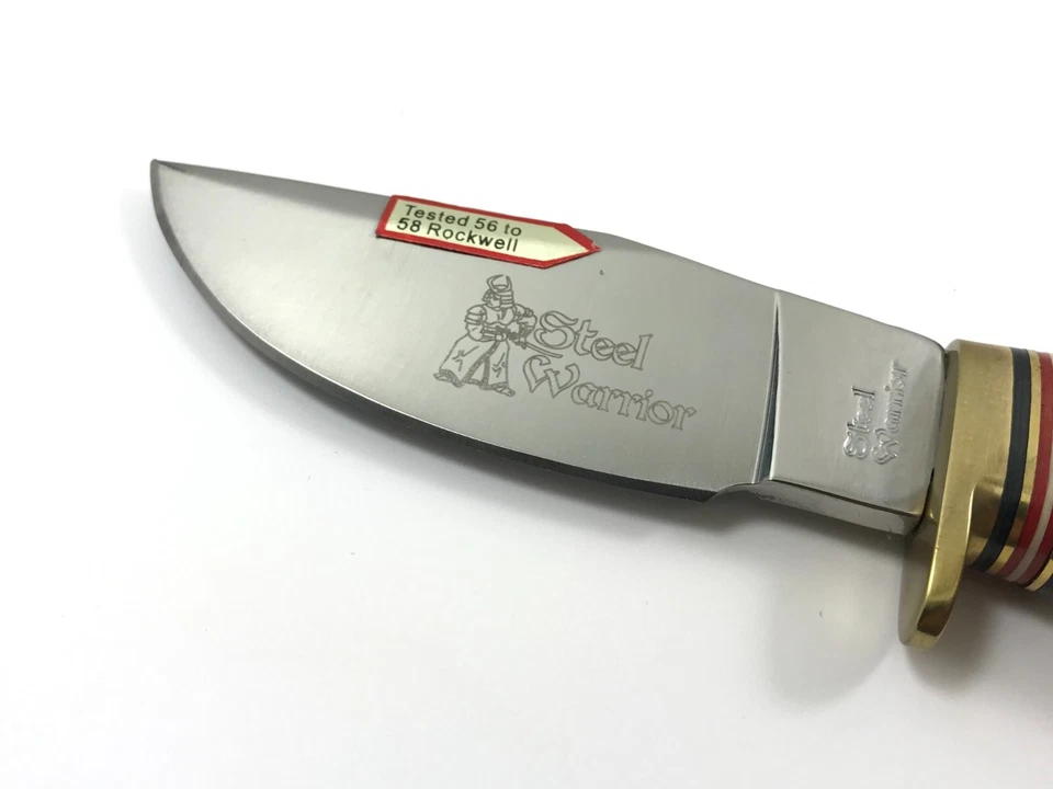 Steel Warrior Fixed Blade Knife STAG + Sheath & Gift Tin 9483-LP - Image 2 of 4