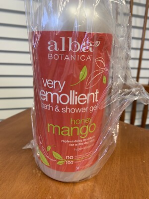 Alba Botanica Very Emolliant Bath & Shower Gel Honey Mango 32 Oz New