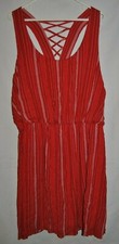 Women's XHILARATION Red White Striped  Dress Size 2X NWOT