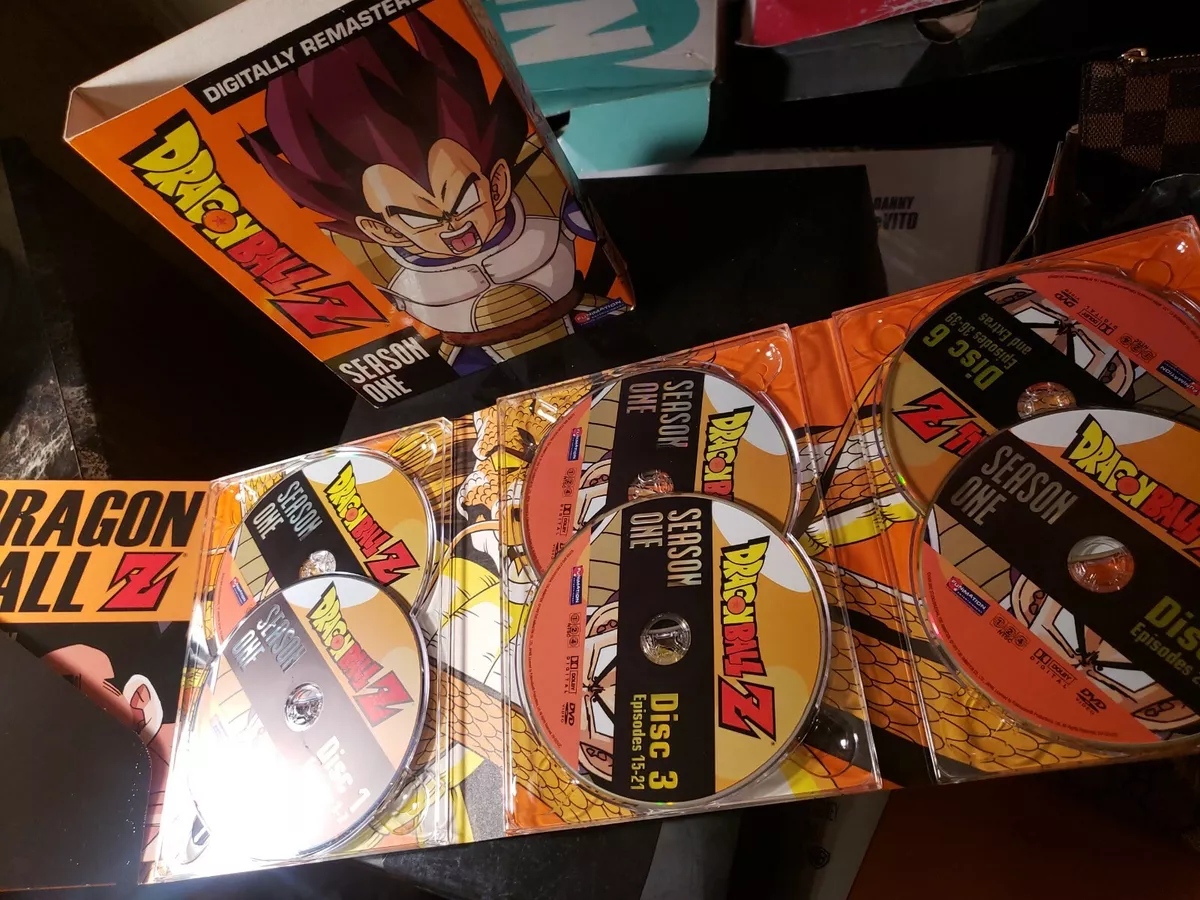 New Dragon Ball Z: Season 1 - 39 Episodes, 6 Disks, Complete Vegeta Saga  (DVD) 704400022425