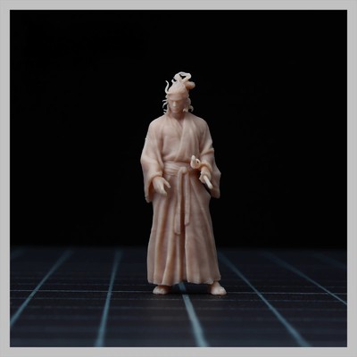 Miniatur Figur 1:43 1:64 Maßstab Japanischer Krieger 3D Druck Ronin Modell