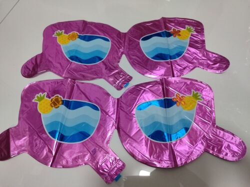 Set 2 PCs Sunglasses Foil Balloon Beach Barbie Hawaii Pineapple 12"  - Picture 1 of 1