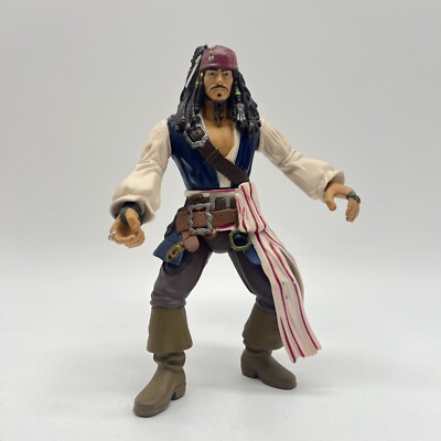 Disney Zizzle Pirates Of The Caribbean Captain Jack Sparrow Action Figure 6  Toy