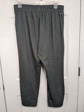 Nike Track Pants Men's Medium Gray Stretch Gym Running Swoosh