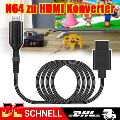 N64 zu HDMI Konverter Adapter 720/1080P HD Kabel für Nintendo Gamecube NES SNES