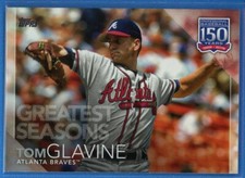 2019 Topps 150 Years of Baseball Greatest Seasons #150-82 Tom Glavine Braves