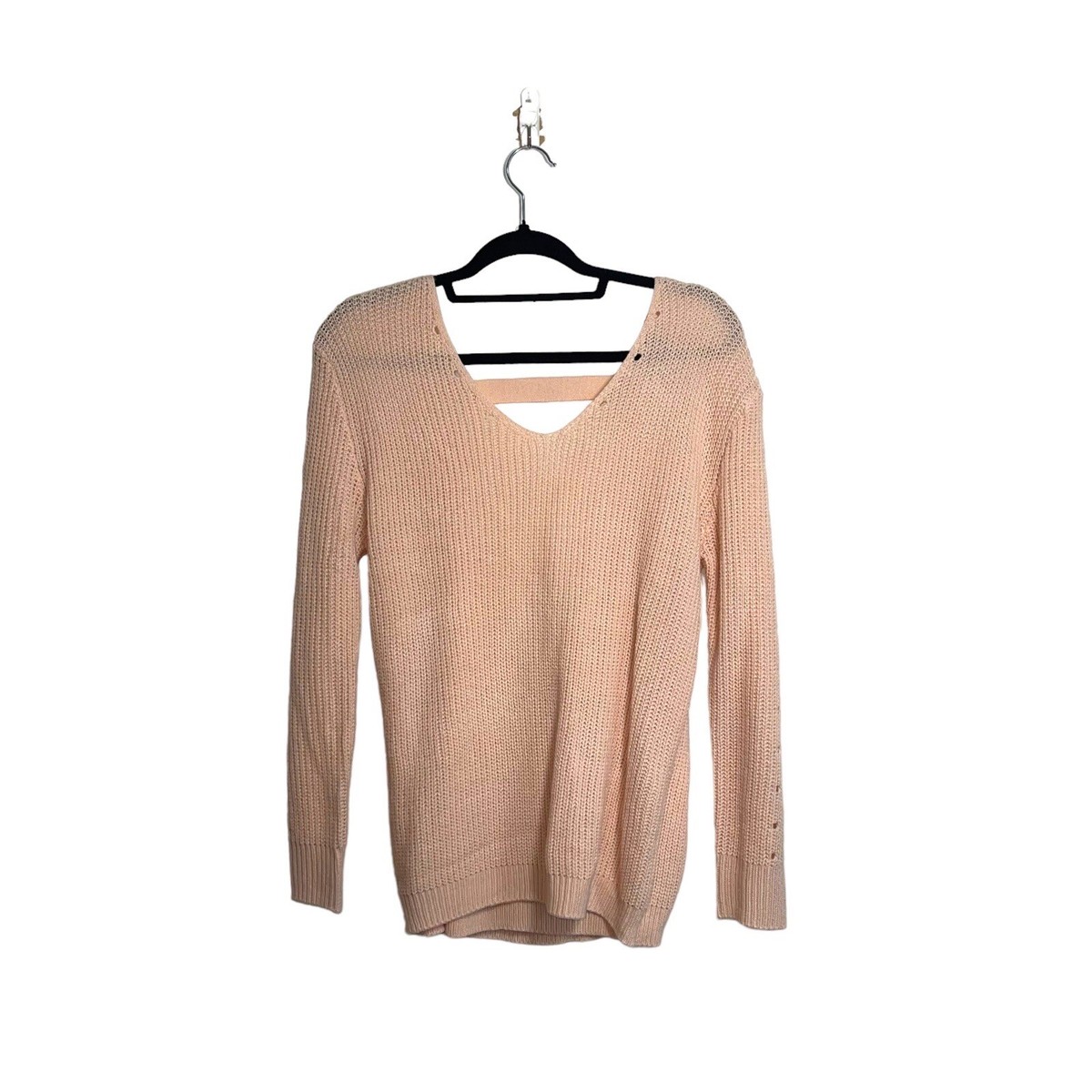 Long Sleeve Love By Design Sweater Love By Design Light Pink V