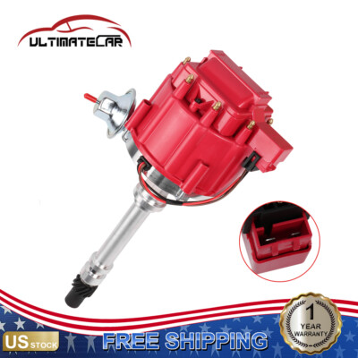 1PC New Racing Distributor W/ 65K Coil 7500RPM-350 For Chevy V8 HEI 454 SBC BBC - Foto 6