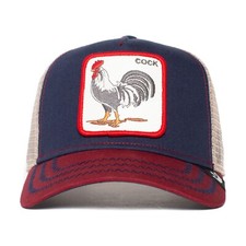 Goorin Bros The Farm Original Adjustable Snapback Trucker Hat Cock NAVY BLUE