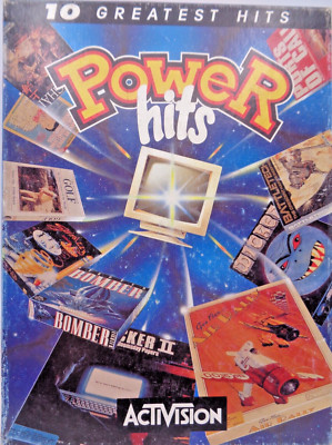 COMMODORE AMIGA -- POWER HITS (ACTIVISION) #ONLY BOX & MANUAL #NO SOFTWARE