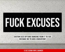 Motivational Home Gym Banner - Large Quote Wall Art
