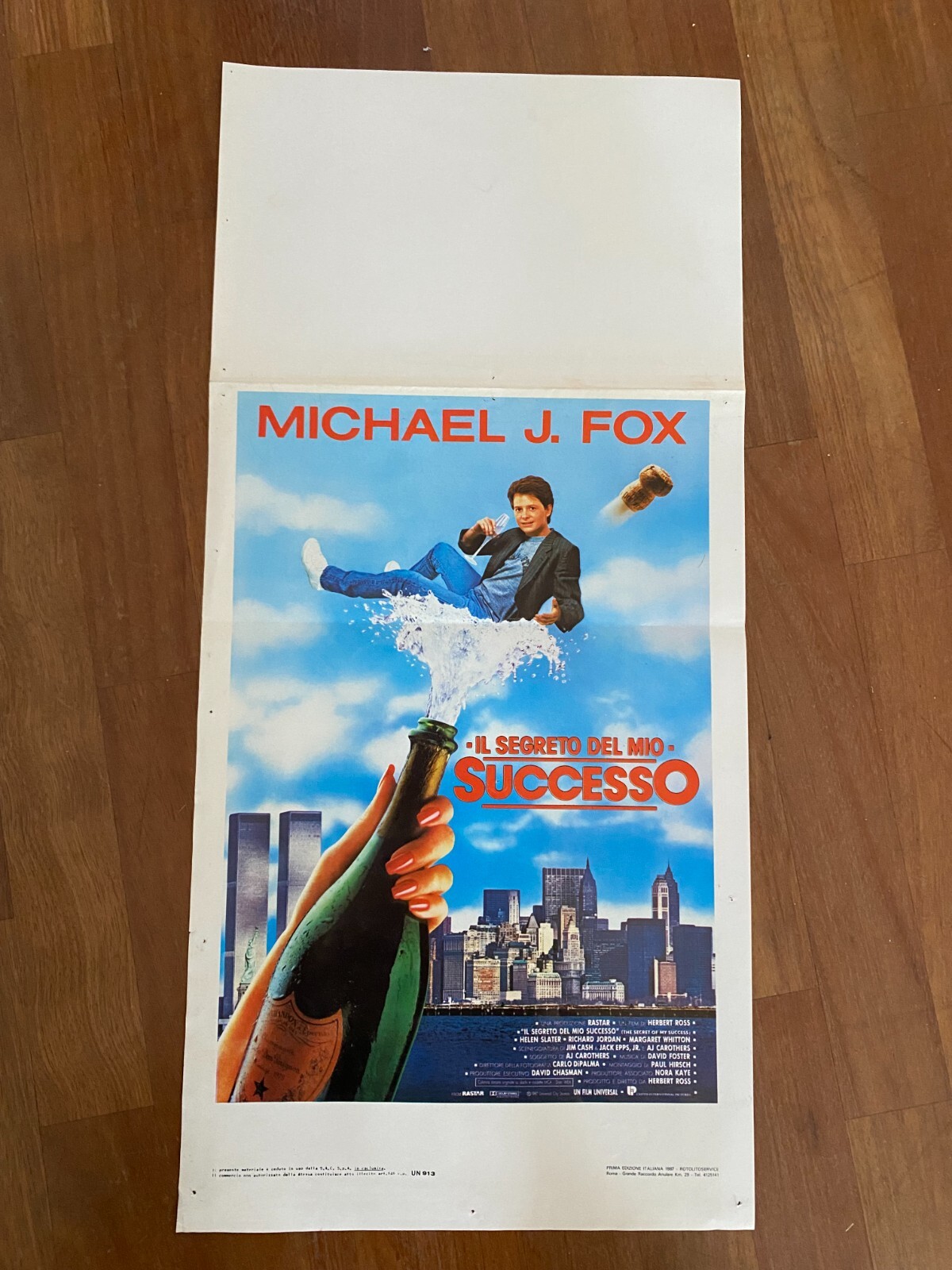 Locandina originale film Il segreto del mio successo (1987) - Regia di Herbert Ross