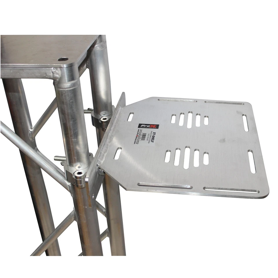 ProX XT-SHELF Aluminum Truss Shelf W-2 Clamps 14" D x 16.14" W Max Load 220lbs - Image 4 of 4