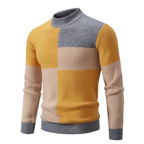 Men's New and Winter Casual Warm Neck Sweater Knit Pullover Autumn Tops Sweater - Picture 16 of 41