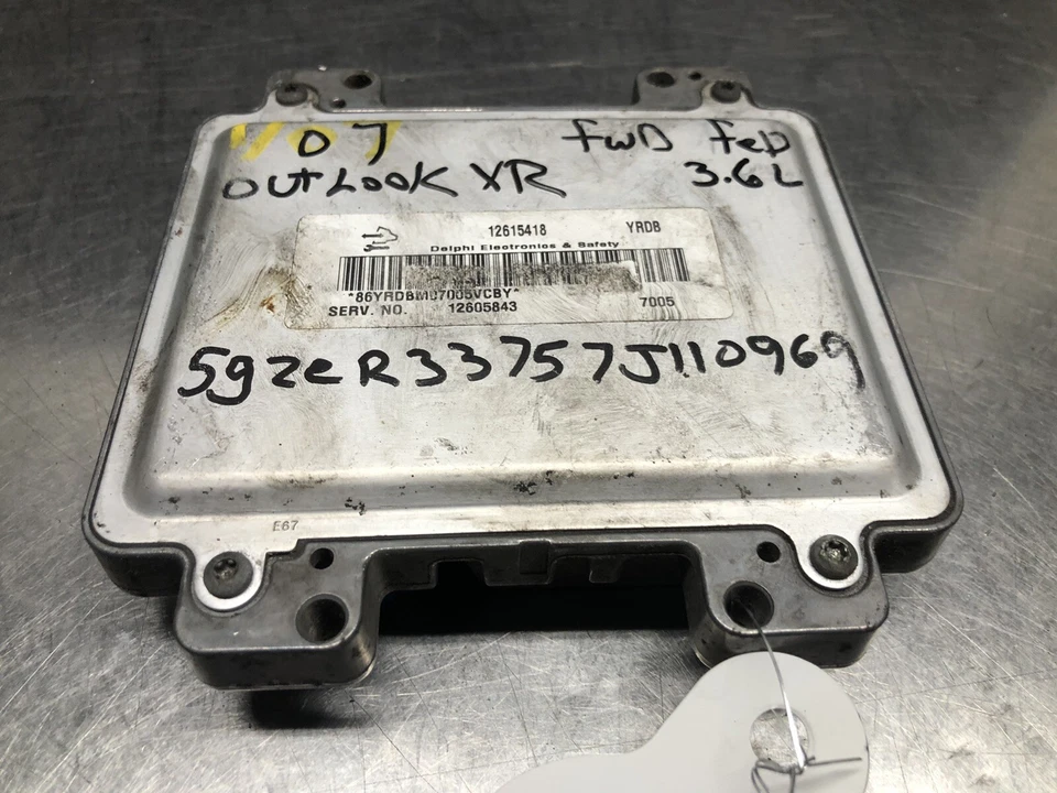 2008 Saturn Outlook 引擎电脑 Ecu Ecm Pcm 控制模块 — 第 2/4 张图片